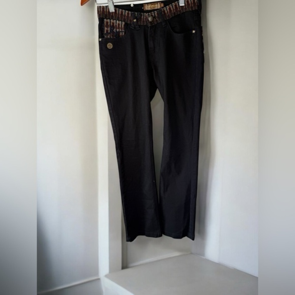 Vintage Luxirie Labor Of Love Jeans Denim Womens Size 26 Embroidered Pockets
